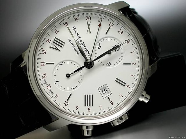 Baume & Mercier "CLASSIMA XL CHRONOGRAPH" AUTOMATIK Edelstahl