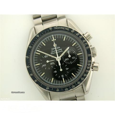 Omega Speedmaster Moonwatch steel manual chronograph on bracelet