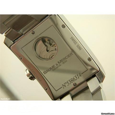 replica Baume & Mercier &  Hampton steel automatic on bracelet WATCHES 1 