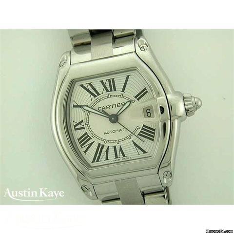 Cartier Roadster steel automatic on bracelet