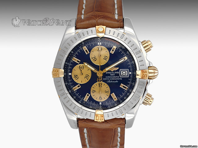 Breitling Chronomat Evolution Chronograph - 44mm Two-Tone (Stainless Steel & 18K Yellow Gold) - B13356