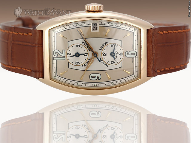 Franck Muller Master Banker "Havana" - Tonneau 18K Rose Gold - 5850 MB HV