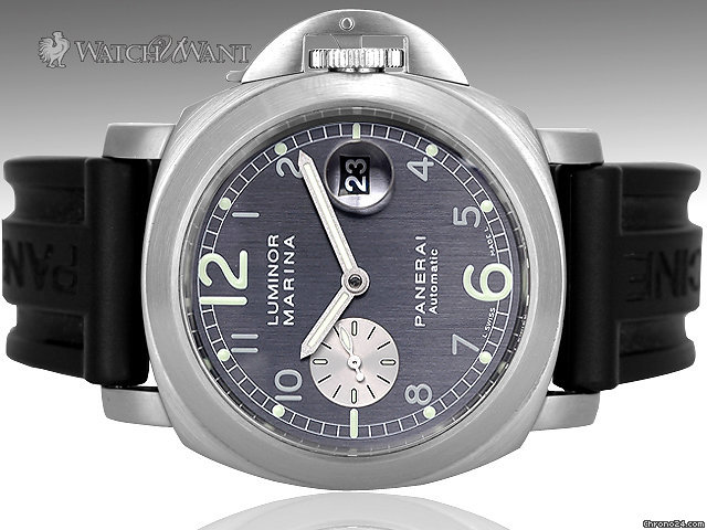 Panerai PAM 086 - Luminor Marina Automatic - 44mm Stainless Steel - Very Rare Anthracite Charcoal Dial
