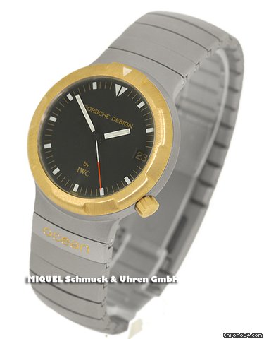 IWC Porsche Design Ocean 500 - Original Tritium-Blatt (gebraucht)