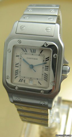 replica Cartier Santos 1564 Stainless Steel WATCHES 1 