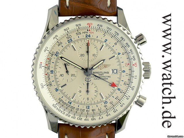 Breitling Navitimer World 46mm Kroko Faltschlie e