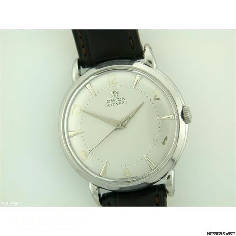 Omega steel automatic bumper movement on strap