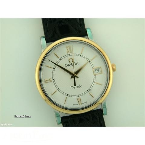 replica Omega De Ville bi-colour quartz on strap WATCHES 1 