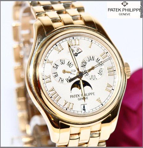 Patek Philippe Mondphase Gold 2001 Papiere + Box