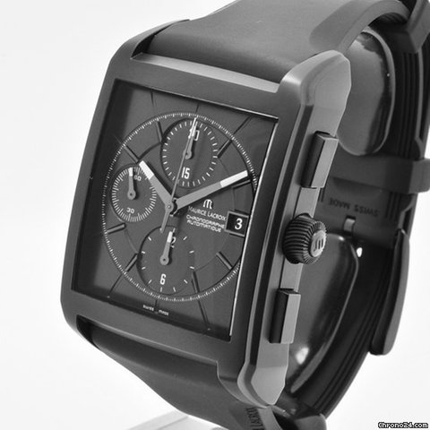 Maurice Lacroix Pontos FULL BLACK Rectangulaire Chronographe