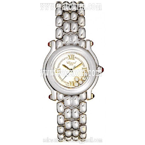 Chopard Happy Sport Diamond 18kt White Gold Ladies Watch 27/6150-21