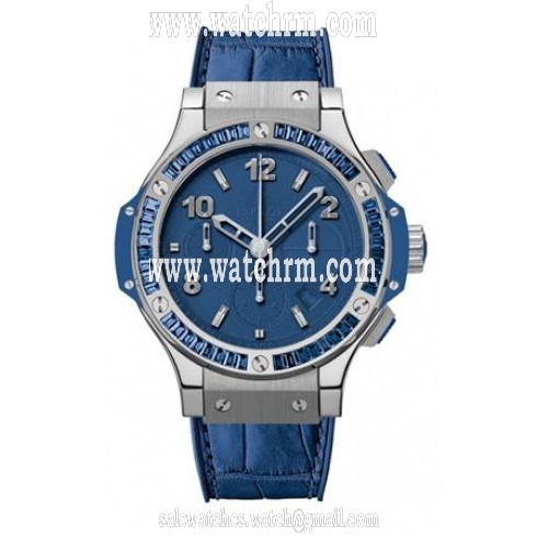 Hublot Tutti Frutti Matte Blue Dial Automatic Blue Rubber Alligator Unisex Watch 341.SL.5190.LR.1901