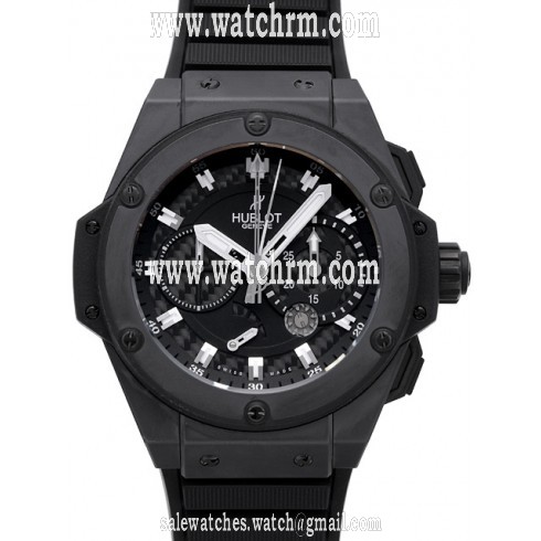 Hublot Big Bang Black Dial Black Rubber Strap Chronograph Men's Watch 709-CI-1770-RX