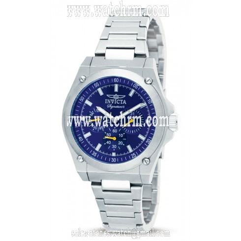 Invicta Signature II Multi-function Blue Dial Stainless Steel Men's Watch 7311