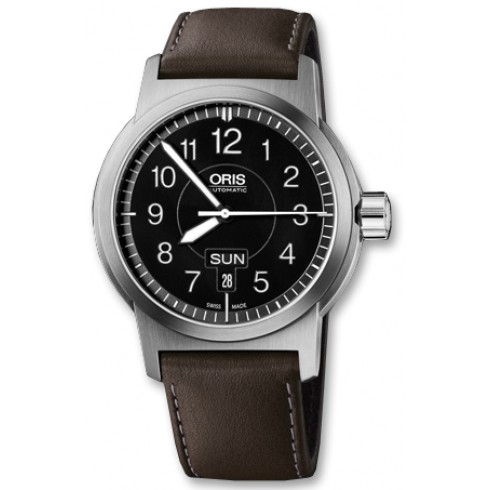 Oris BC3 Sportsman Day Date Black Dial Automatic Men's Watch 735-7640-4164LS