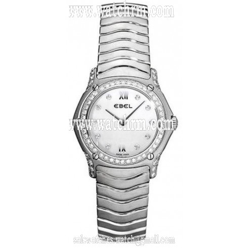Ebel Classic Wave Mother of Pearl Dial Stainless Steel Ladies Watch 9090F29-971025