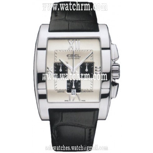 Ebel Tarawa Silver Dial Black Leather Automatic Men's Watch 9137J40-6435136