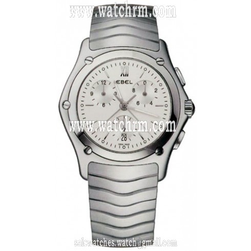 Ebel Men's Classic Wave Silver Dial Stainless Steel Ladies Quartz Watch 9251F41-6325