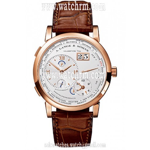 A Lange and Sohne 1 Time Zone Silver Dial Mechanical Men's Watch 116032