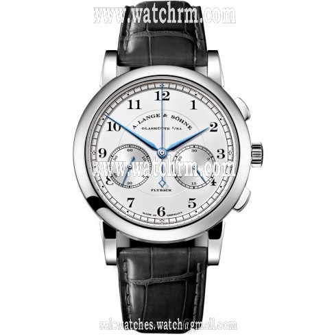 A. Lange and Sohne 1815 Chronograph Silver Dial 18kt White Gold Men's Watch 402.026