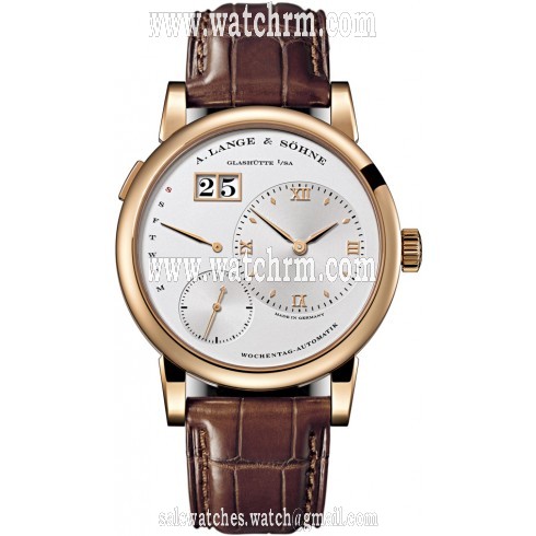 A. Lange and Sohne Lange 1 Daymatic Silver Dial 18kt Rose Gold Men's Watch 320.032