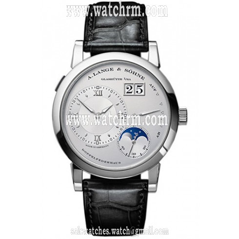 A Lange and Sohne Moonphase Silver Dial Platinum Men's Watch 109.025