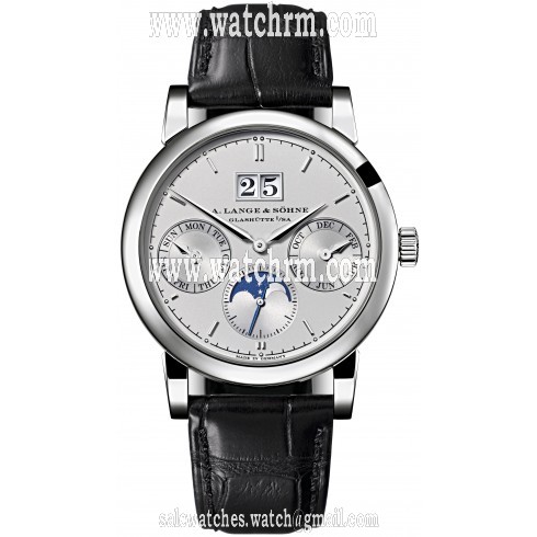A. Lange & Sohne Saxonia Annual Calendar Silver Dial Men's Watch 330.025