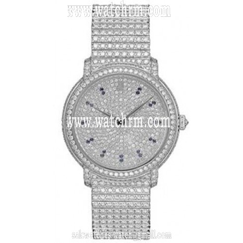Aduemars Piguet Jules Audemars Diamod Pave Dial 18kt White Gold Ladies Watch 15125BC.ZZ.8040BC.01