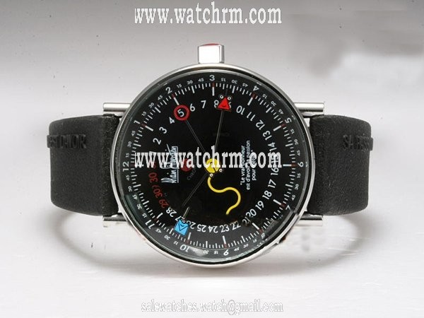 Alain Silberstein Klassik Krono Bauhaus Pikto Smileday Round Automatic Watch