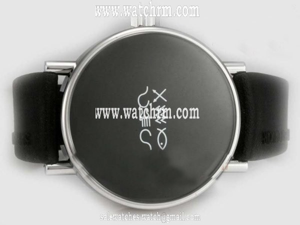 Alain Silberstein Rondo Dots OG11 Mens Stainless Steel Case Round Watch