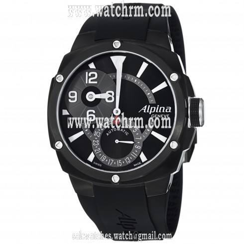 Alpina Adventure Black Dial Automatic Rubber Bracelet Men's Watch AL-950LBG4FBAE6