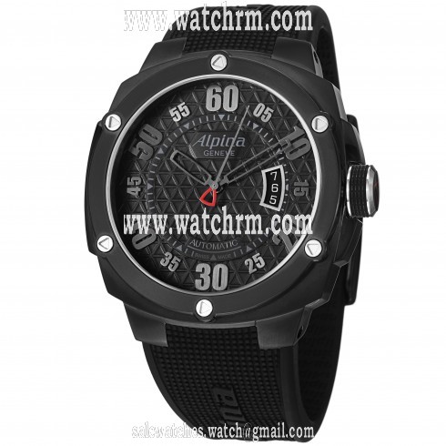 Alpina Adventure Extreme Black Dial Black Rubber Strap Men's Watch AL525BB5FBAE6