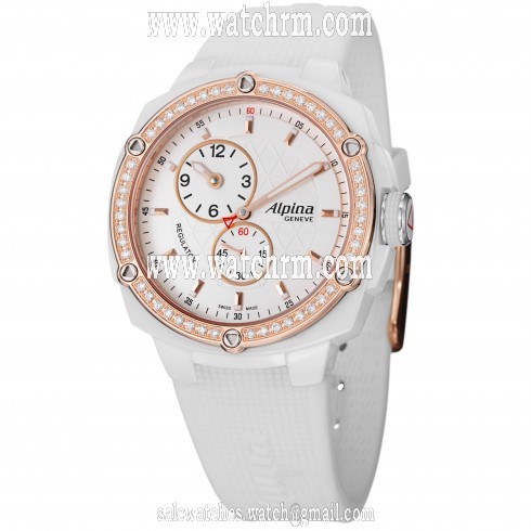 Alpina Adventure Extreme White Dial White Rubber Ladies Watch AL650LSSS3AEDC4
