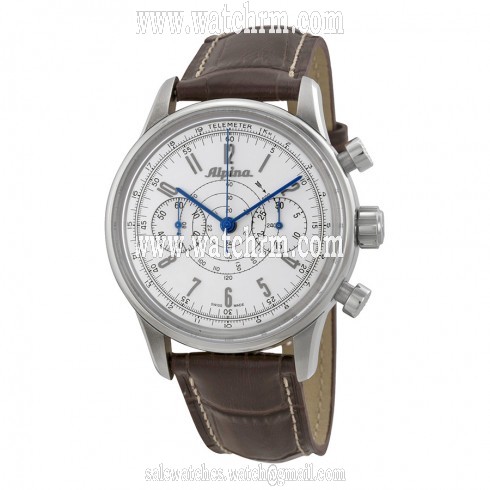 Alpina Alpina 130 Pilot Heritage Chronograph Silver Dial Men's Watch AL-860S4H6