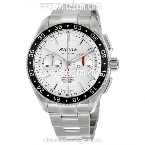 Alpina Alpiner 4 Chronograph Silver Sunray Dial Men's Watch AL-860S5AQ6B