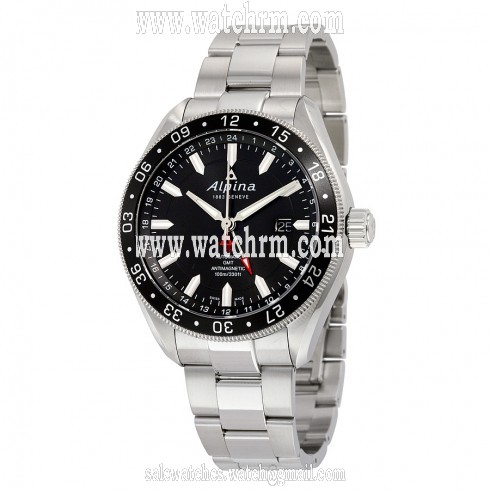 Alpina Alpiner 4 GMT Automatic Black Dial Men's Watch AL-550G5AQ6B
