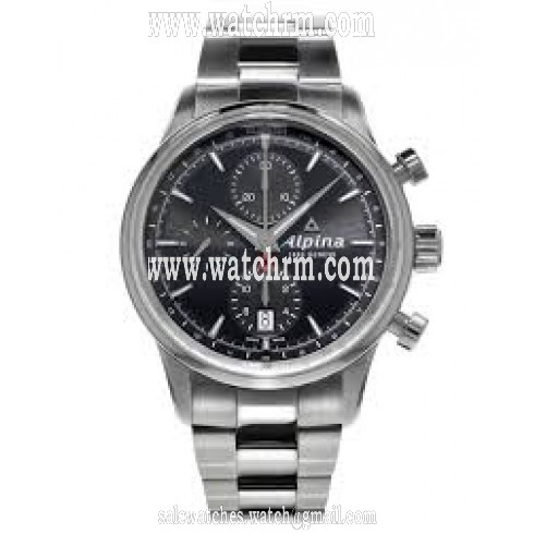 Alpina Alpiner Chronograph Automatic Black Dial Steel Men's Watch AL-750B4E6B
