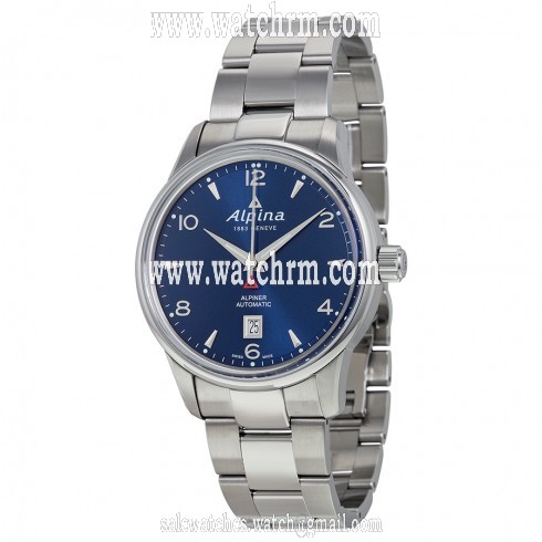 Alpina Alpiner Sunray Navy Dial Stainless Steel Men's Watch AL-525N4E6B