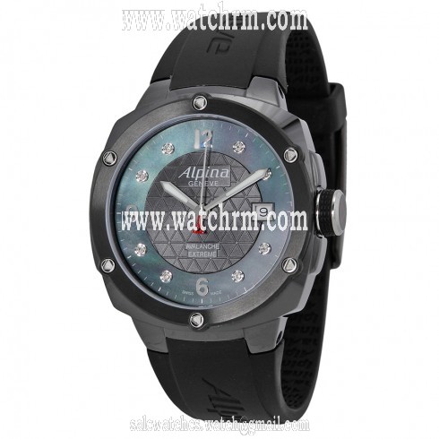 Alpina Avalanche Extreme Black Dial Black Rubber Men's Watch 240MPBD3FBAEC6