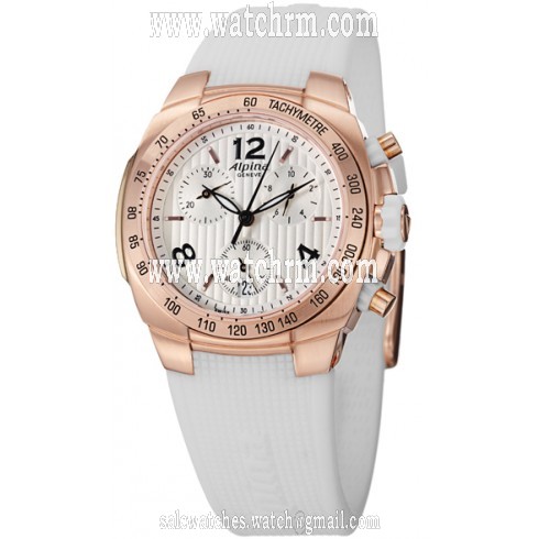 Alpina Avalanche Extreme Silver Dial White Rubber Ladies Watch AL350LWWW2A4