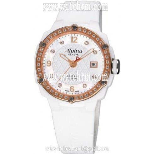 Alpina Avalanche White Mother Of Pearl Dial Ladies Watch 240MPWD3AEDC4