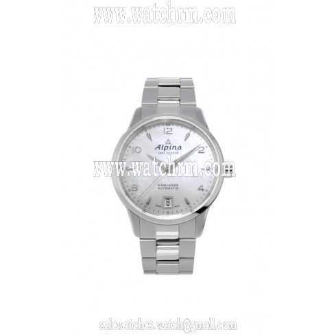 Alpina Comtesse Automatic White Mother of Pearl Dial Ladies Watch AL-525APW3C6B