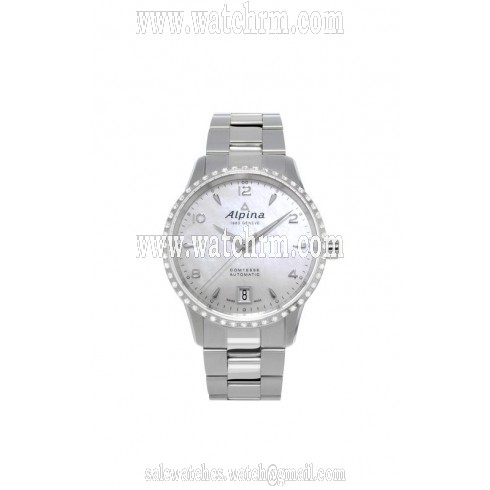 Alpina Comtesse Automatic White Mother of Pearl Dial Ladies Watch AL-525APW3CD6B