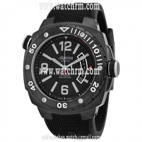 Alpina Extreme Diver Automatic Black Dial Black Rubber Men's Watch 525LBB5FBAEV6