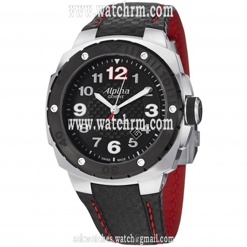 Alpina Racing 12 Hours of Serbing Black Dial Leather Men's Watch AL525LBR5AES6