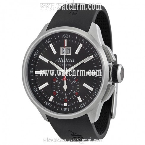 Alpina Racing Chronograph Black Dial Stainless Steel Men's Watch AL353B5AR36