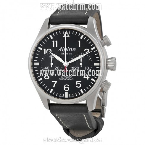 Alpina Startimer Pilot Chronograph Black Dial Automatic Men's Watch AL-860B4S6