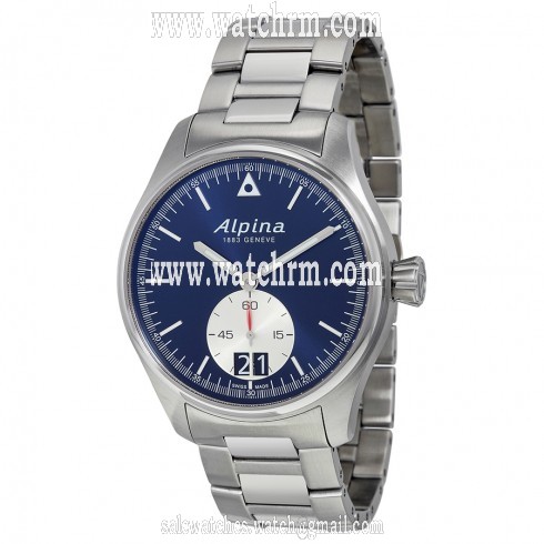 Alpina Startimer Pilot Small Seconds Quartz Navy Blue Dial Stainless Steel Men's Watch AL-280NS4S6B