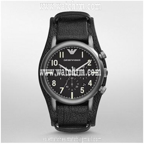 Armani Classic Black Dial Men's Watch 1830