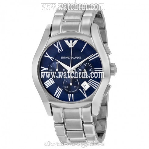 Armani Classic Chronograph Blue Dial Stainless Steel Bracelet Men's Watch AR1635